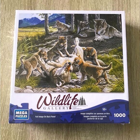 NEW … MEGA PUZZLES “Wildlife Gallery” 1000 Piece Puzzle - Picture 1 of 2